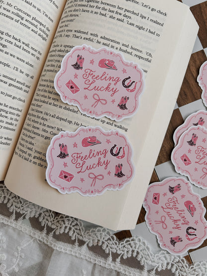 Feeling Lucky Cowgirl Sticker