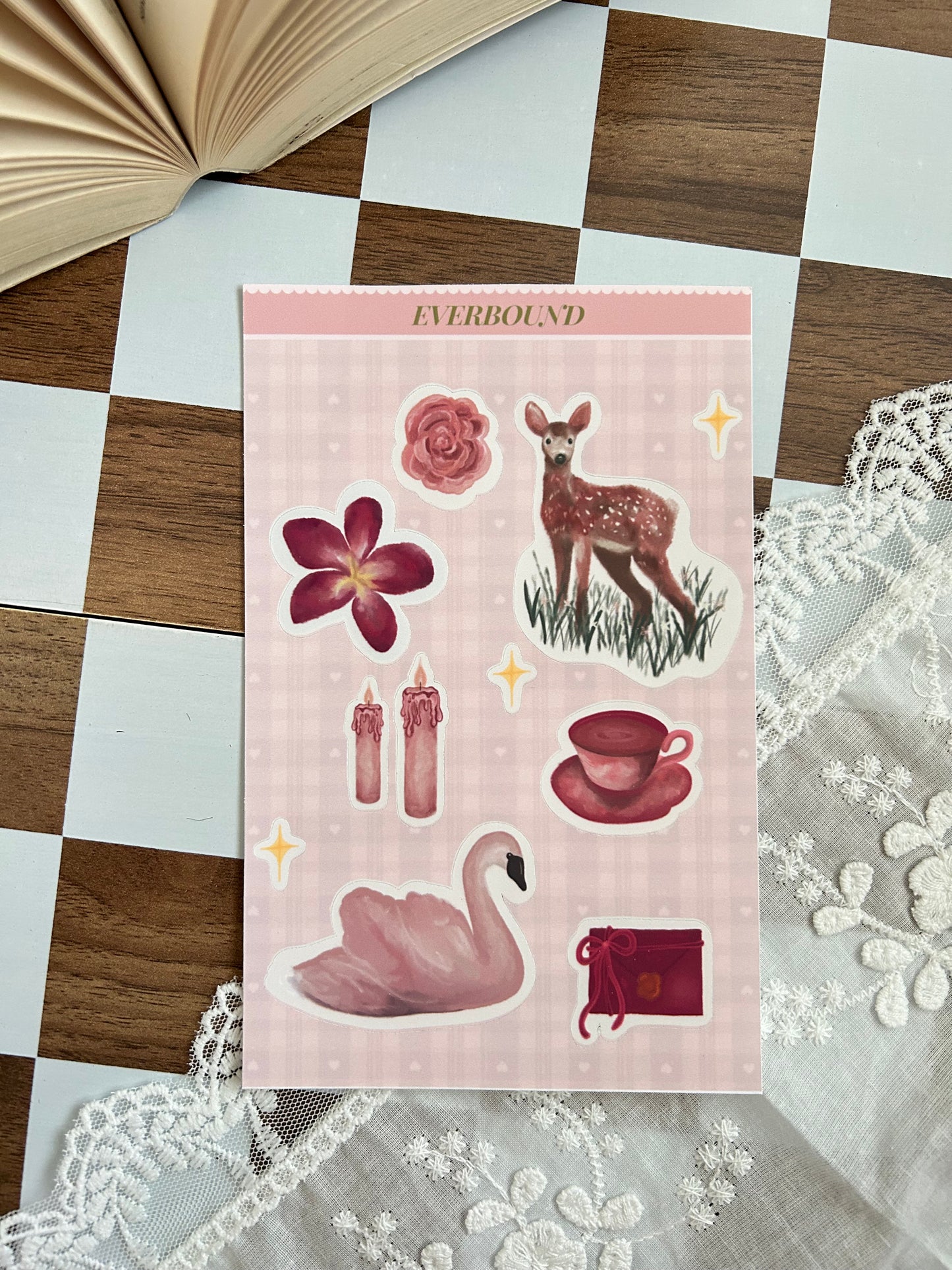 Swan & Deer Friends Sticker Sheet