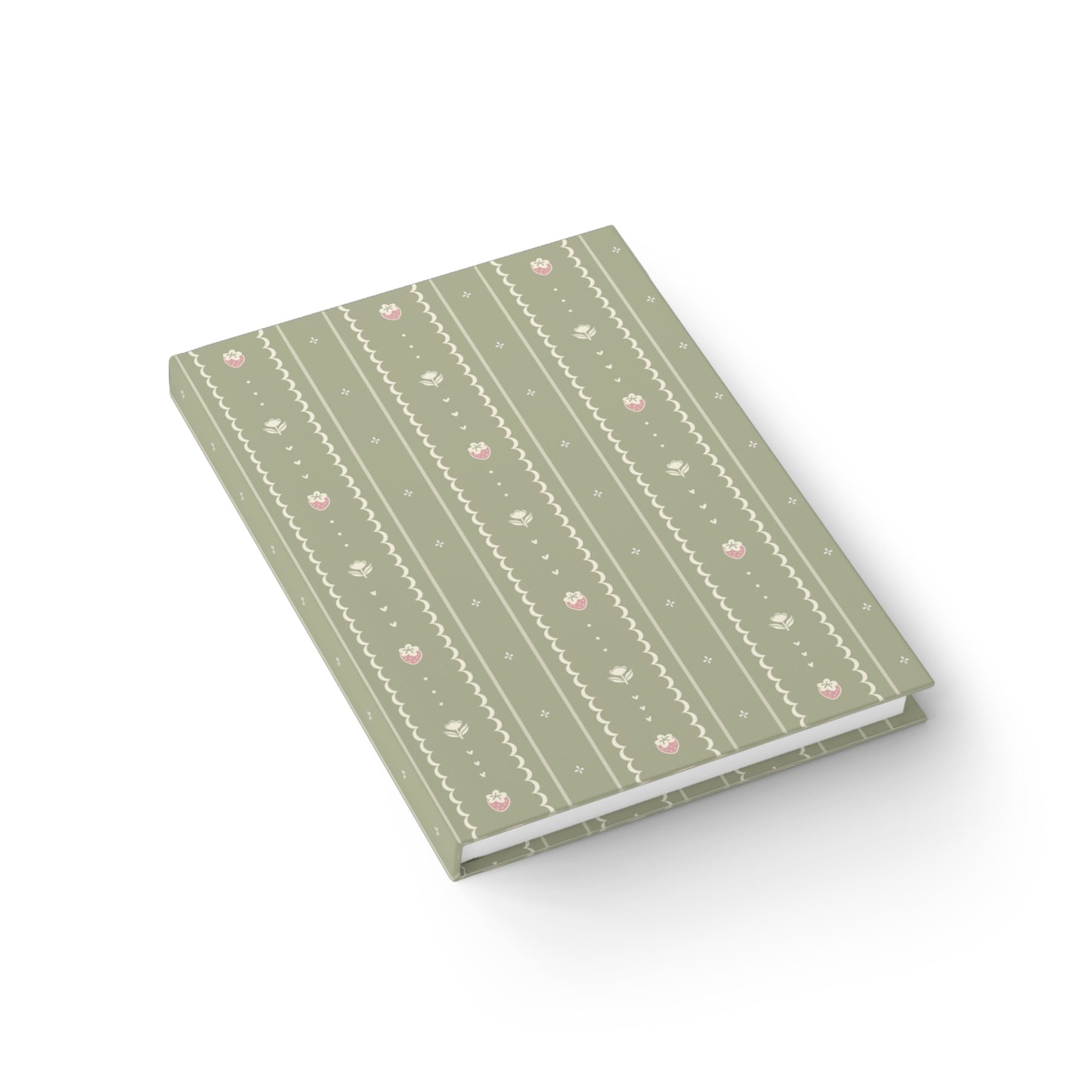 Strawberry Matcha Hardcover Journal