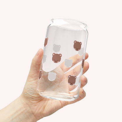 Bookish Bear Glass
