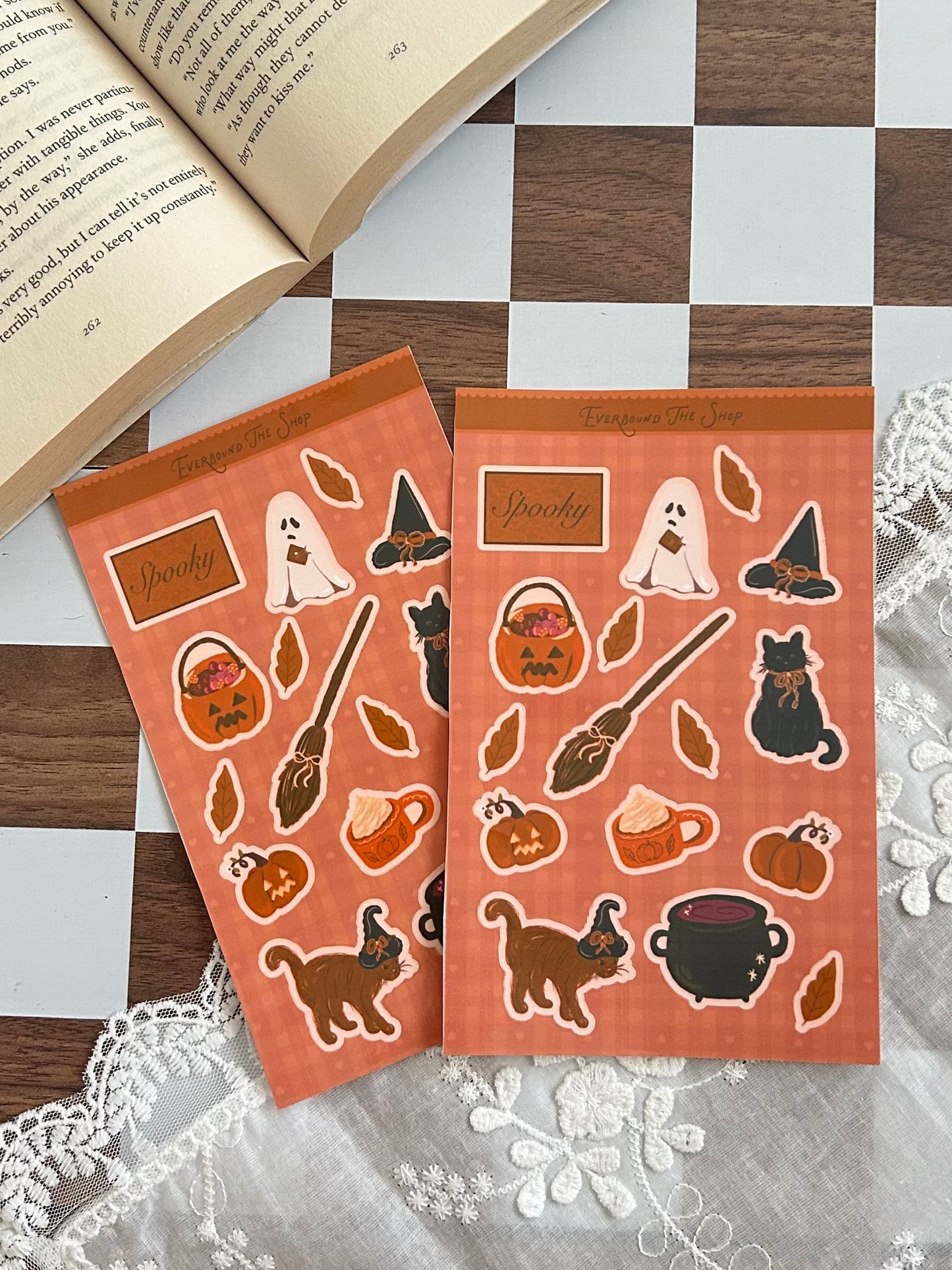 Halloween Cat Sticker Sheet