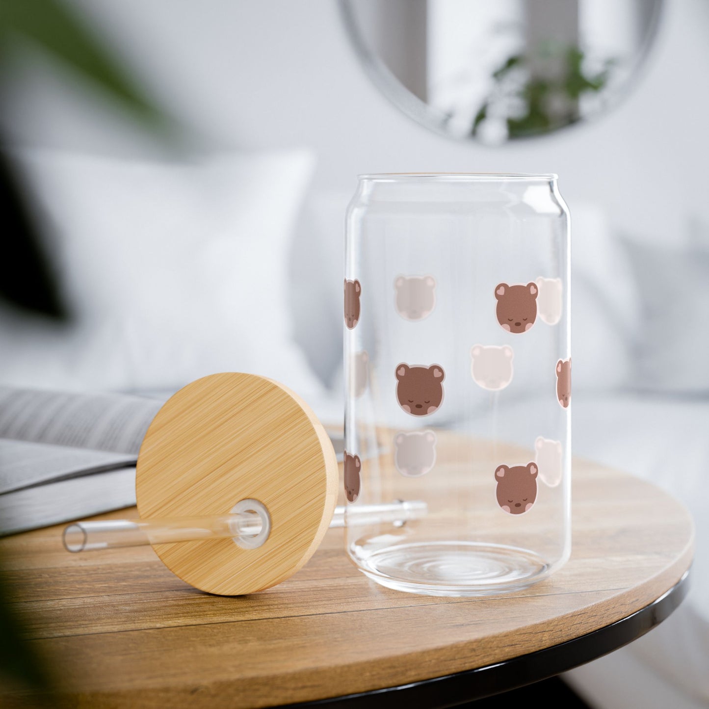 Bookish Bear Glass