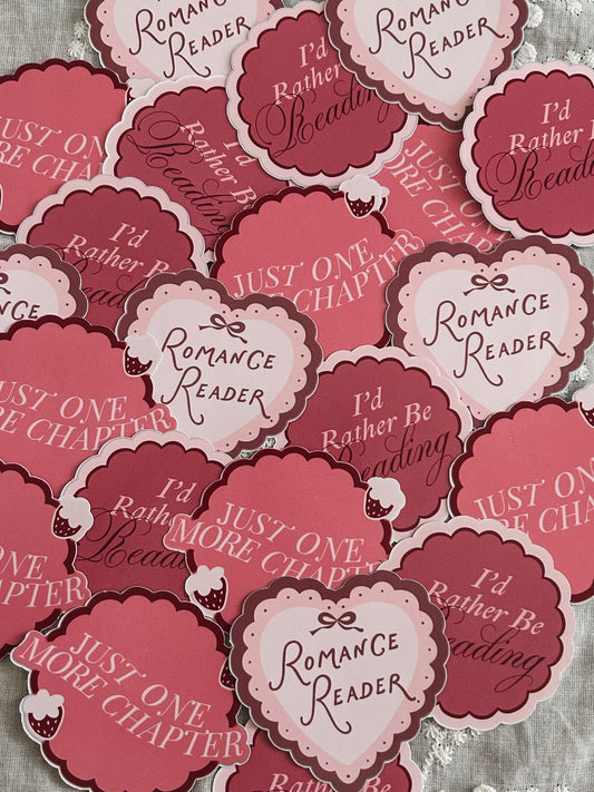 Romance Reader Sticker Pack