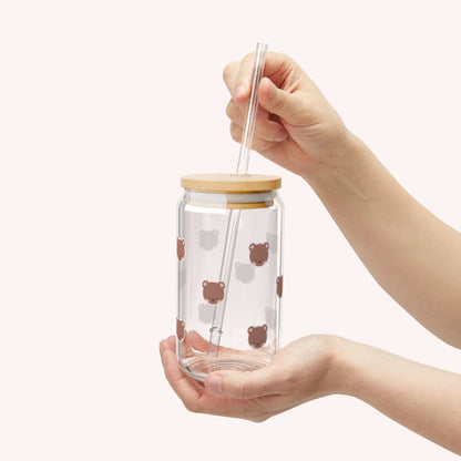 Bookish Bear Glass
