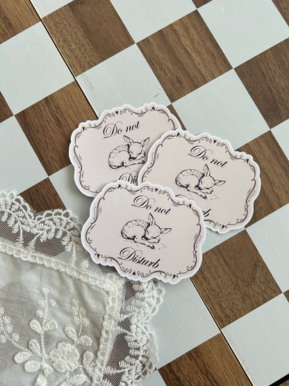 Do Not Disturb Fawn Sticker