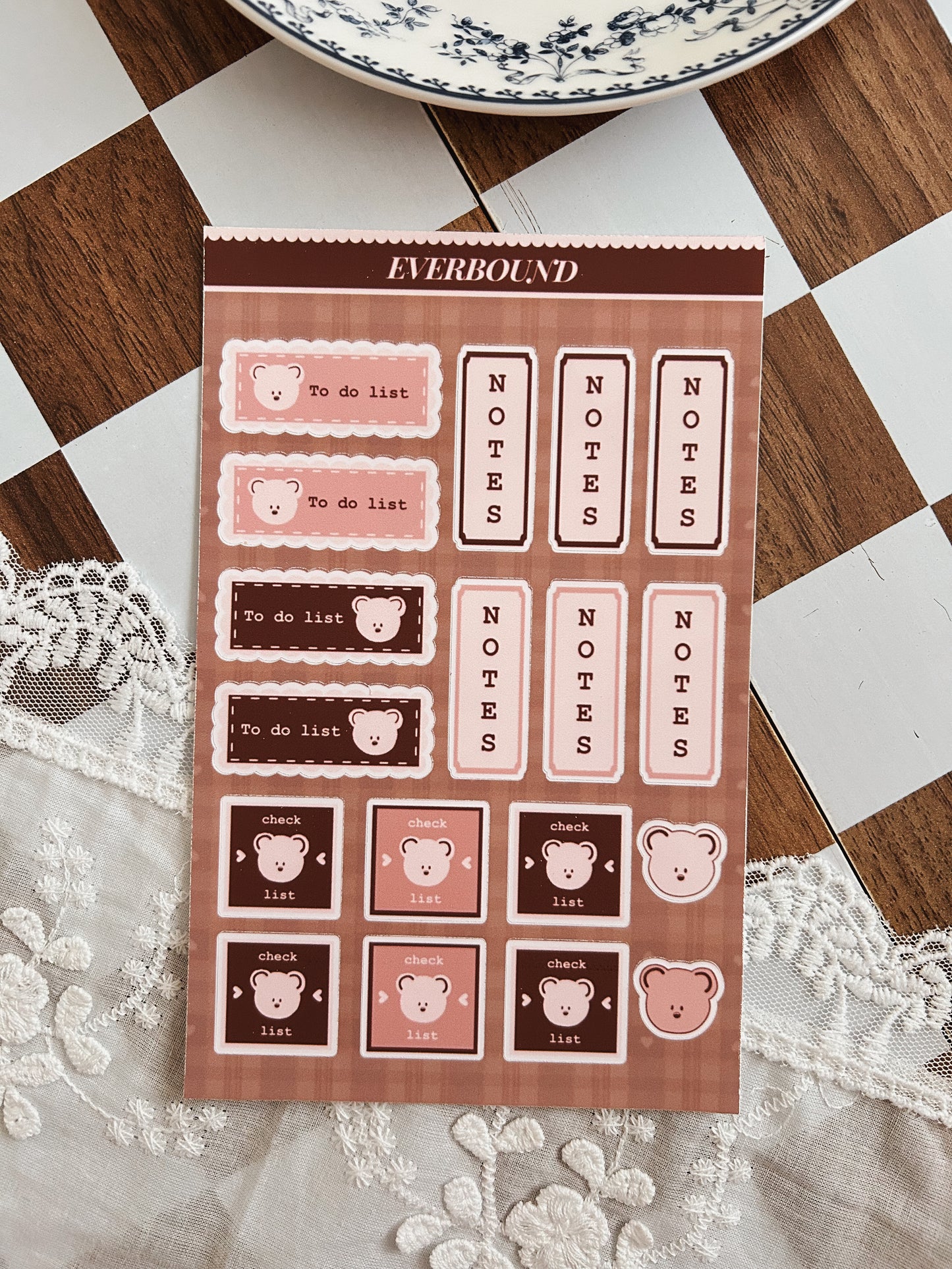 Teddy Bear Journal Sticker Sheet