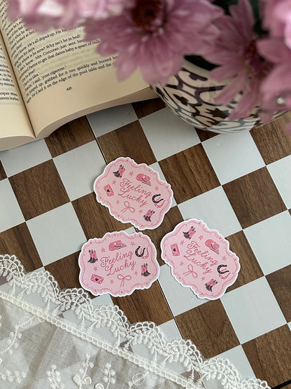 Feeling Lucky Cowgirl Sticker