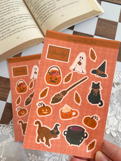 Halloween Cat Sticker Sheet