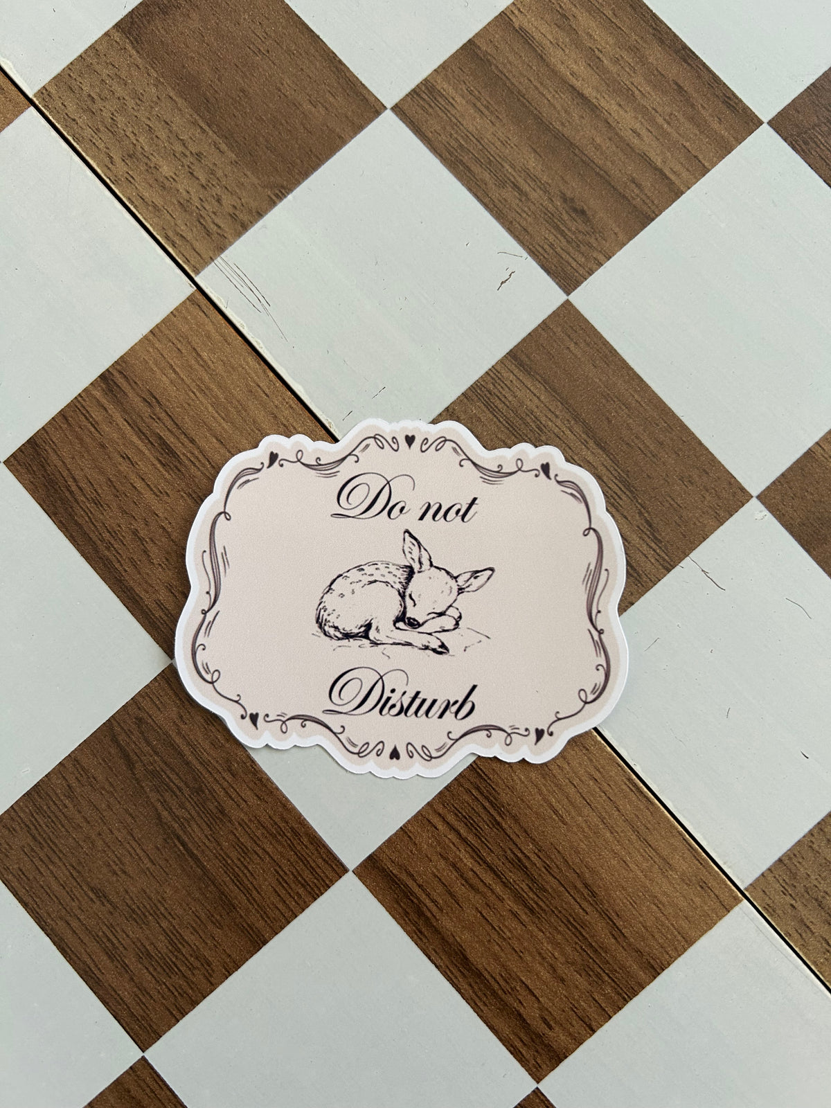 Do Not Disturb Fawn Sticker