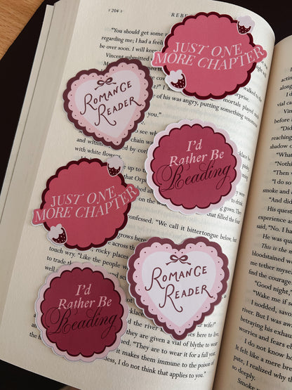 Romance Reader Sticker Pack