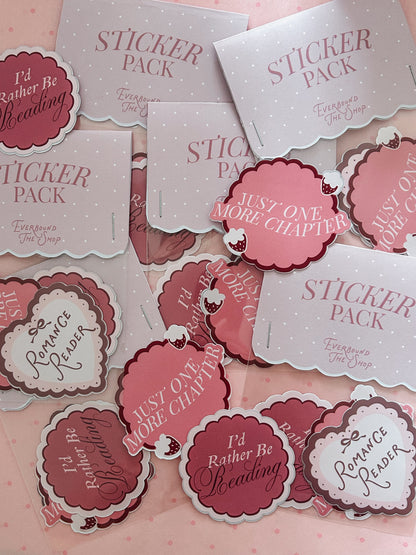 Romance Reader Sticker Pack