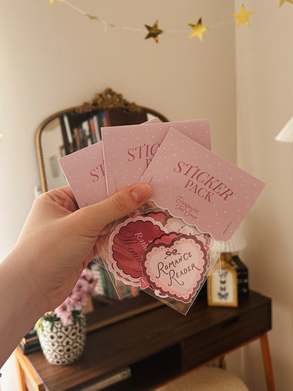 Romance Reader Sticker Pack