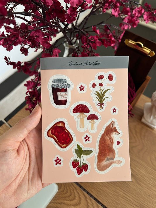Jam & Wildflowers Sticker Sheet