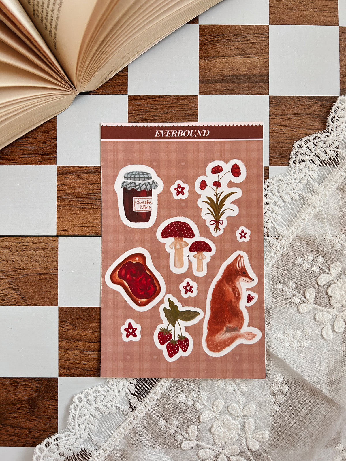 Jam & Wildflowers Sticker Sheet