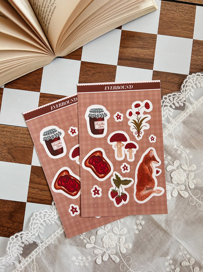 Jam & Wildflowers Sticker Sheet